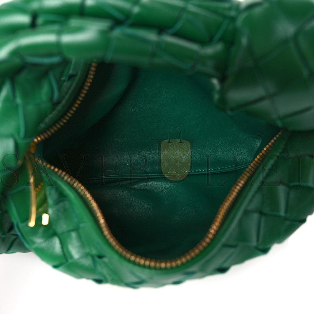 BOTTEGA VENETA NAPPA INTRECCIATO MINI JODIE RACING GREEN (25*14*8cm)